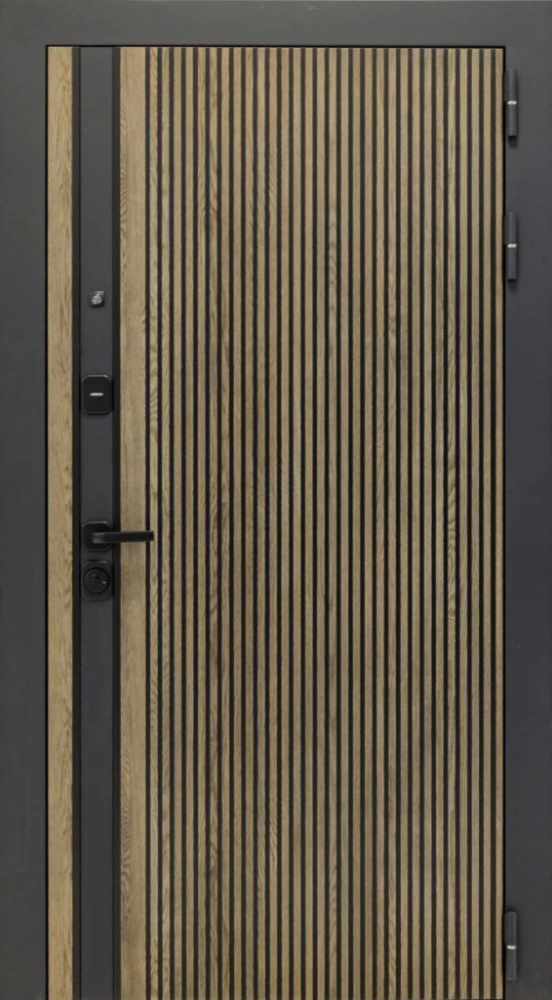 Входная дверь ДвериПРО Rosna СБ-1 (ст. белое, 16мм, капучино) DPRO200585 внешняя сторона